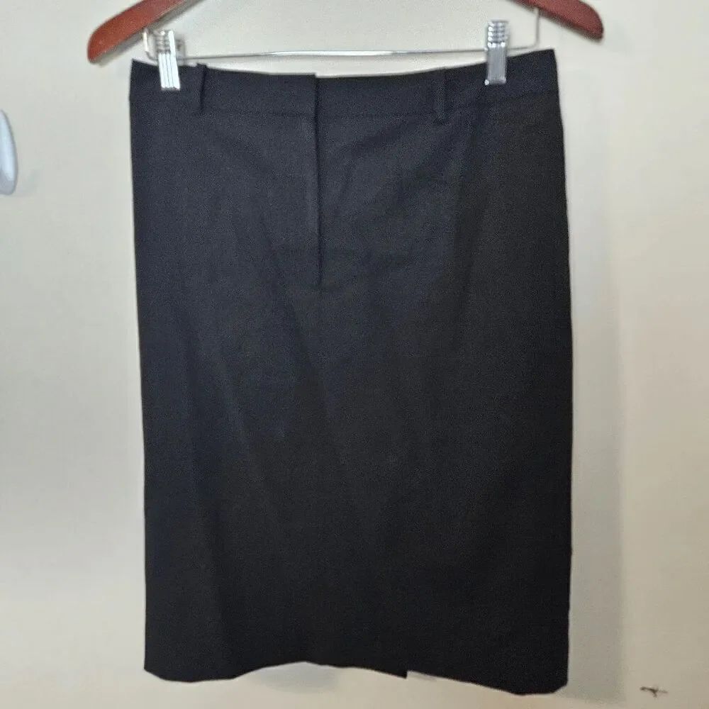 Brooks Brothers Straight Midi Skirt Women's Black Size 10